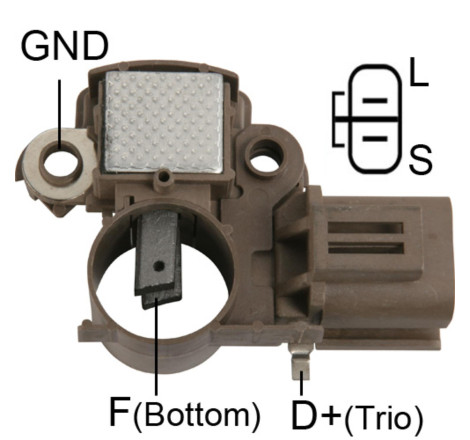 REGULADOR ALTERNADOR MITSUBISHI NISSAN 12V