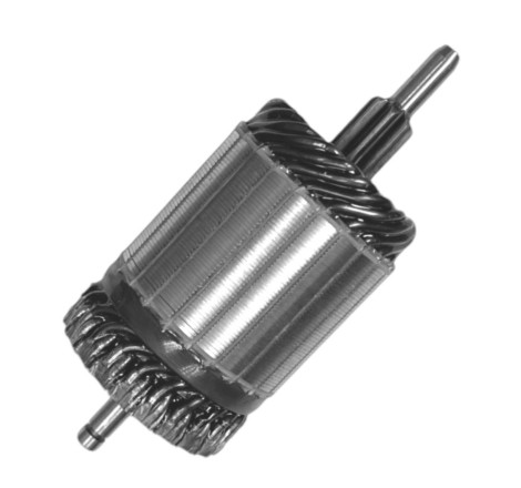 INDUCIDO ARRANQUE RENAULT  T/VALEO CON COLECTOR /PLANO 8 ESTRIAS