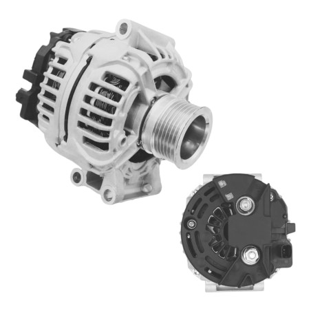 ALTERNADOR BOSCH 98AMP  RENAULT CLIO,KANGOO, LAGUNA, LOGAN, MEGANE, SCENIC1.4L, 1.6L,1.8 2.0  98/2004  POLEA 5 CANALES