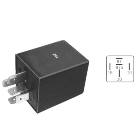 RELAY TEMPORIZADOR PARADA DE MOTOR 24V MERCEDES BENZ
