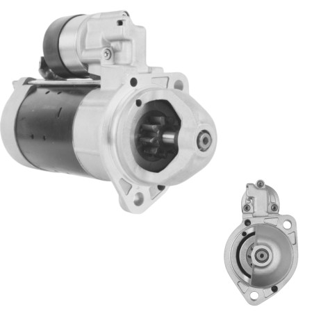 ARRANQUE BOSCH MAQUINA ASFALTO y MOTORES DEUTZ MONTACARGAS/ VOLVO 9 DIENTES  12V 2 HUECOS   0001-223-016