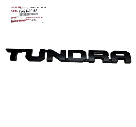 EMBLEMA DE LA PUERTA NEGRO TUNDRA   2022-2023