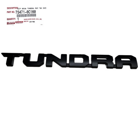 EMBLEMA DE LA PUERTA NEGRO TUNDRA   2022-2023