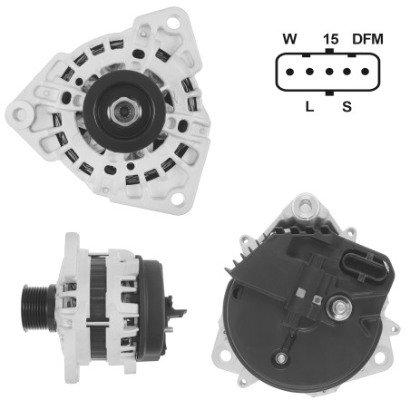 ALTERNADOR BOSCH MERCEDES 24V 80AMP  ATEGO 1725, 2425, ACTROS