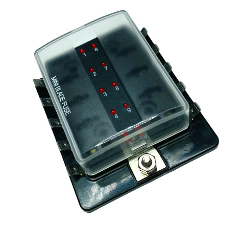 FUSIBLERA 10 FUSIBLES MINI  MAX 100AMP