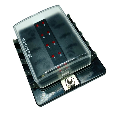 FUSIBLERA 10 FUSIBLES MINI  MAX 100AMP