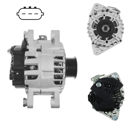 ALTERNADOR DENSO 3PINES  SONATA 2006/2007 SANTA FE 07-08 Y SEDONA 07-08, VERACRUZ  130AMP