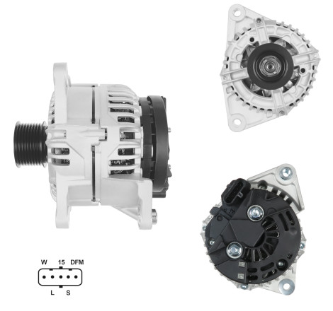 ALTERNADOR BOSCH  IVECO EUROTRAKER,TECTOR,EUROCARGO   24V 90AMP
