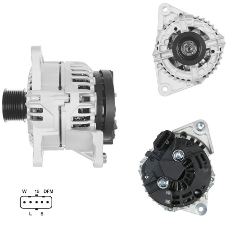 ALTERNADOR BOSCH  IVECO EUROTRAKER,TECTOR,EUROCARGO   24V 90AMP