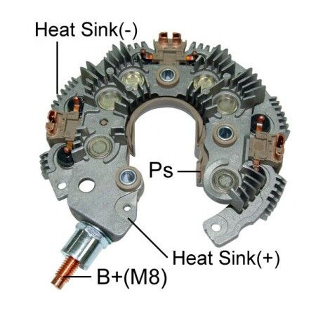 DIODERA ALT JEEP CHEROKEE  LIBERTY REFORZADA 180AMP