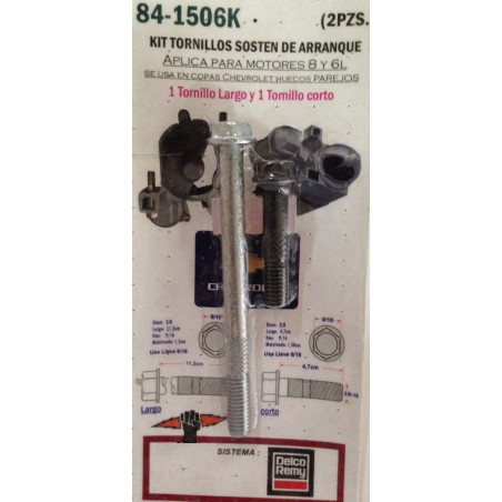 KIT DE TORNILLOS CHEV COPA  LARGO Y CORTO