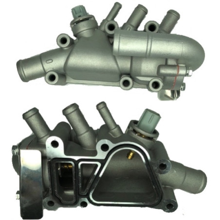 CARCAZA TERMOSTATO FORD  FIESTA 04/12  / ECOSPORT  1.6 (ALUMINIO)