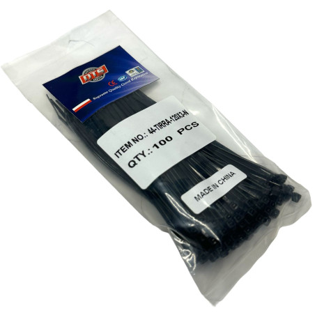 TIRRA PLASTICO 3X120mm  NEGRO