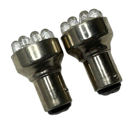 JGOS BOMBILLOS 2 CONTACTO  12 BOMBILLOS LED BLANCOS