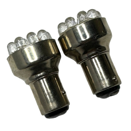 JGOS BOMBILLOS 2 CONTACTO  12 BOMBILLOS LED BLANCOS